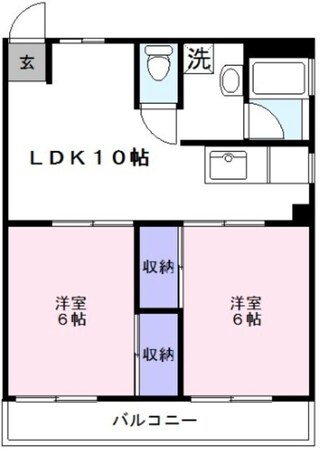 大勘ビルの物件間取画像